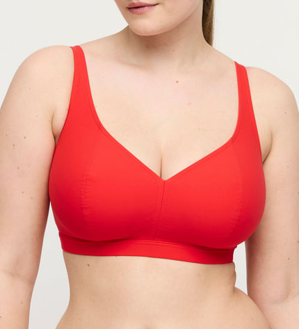 Prima Donna Swim Triangel Bikini Top Aswan fiesta red