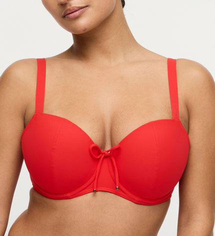 Prima Donna Swim unterlegter Bikini Balconette mit Bügel Aswan fiesta red