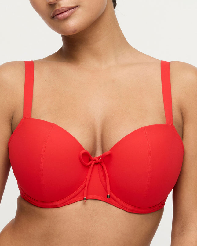 Prima Donna Swim unterlegter Bikini Balconette mit Bügel Aswan fiesta red