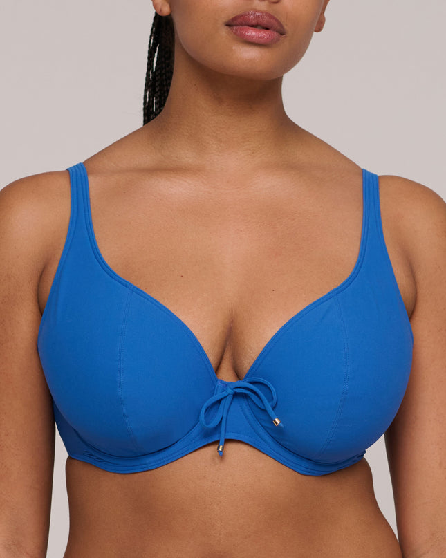 Prima Donna Swim unterlegtes Bikini Top Tief Aswan delphinium cheer blue