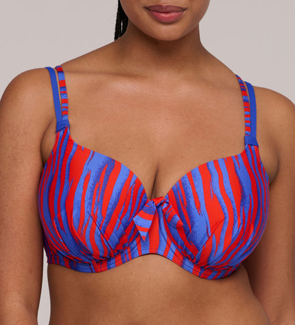 80D / 80E / Prima Donna Swim unterlegter Bikini Herzform Skudai wild stripes