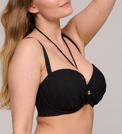 Prima Donna Swim unterlegter Bikini Trägerlos Kiruna schwarz