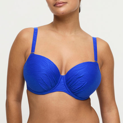 Prima Donna Swim unterlegter Bikini Balconette Mantas electric blue