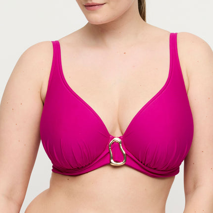Prima Donna Swim unterlegtes Bikini-Top Tiefdekoll Uvita deep magenta