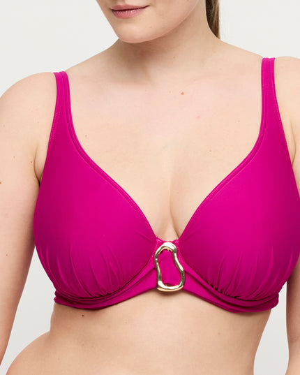 Prima Donna Swim unterlegtes Bikini-Top Tiefdekoll Uvita deep magenta