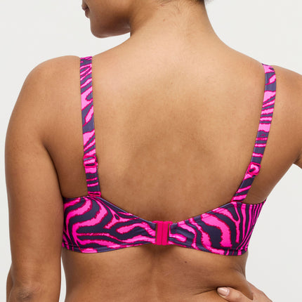 Prima Donna Swim Bikini mit Bügel ohne Polsterung Malabo hot pink zebra