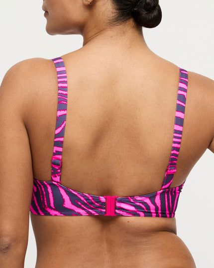 Prima Donna Swim unterlegter Bikini Balconette mit Bügel Malabo hot pink zebra