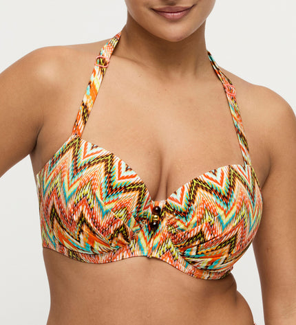 Prima Donna Swim Bikini mit Bügel Balconette Tubou ikat summer