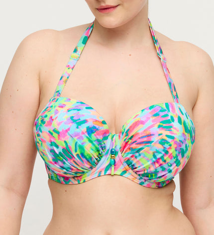 Prima Donna Swim unterlegter Bikini Balconette mit Bügel Douala impressionist summer