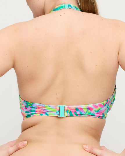 Prima Donna Swim halb unterlegter Bikini Tiefdekoll Douala impressionist summer