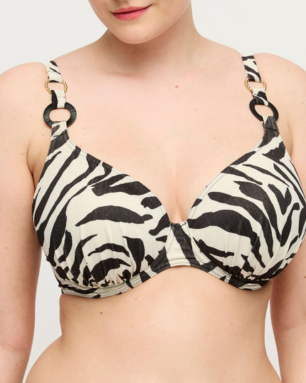 Prima Donna Swim halb unterlegter Bikini Tiefdekolletiert mit Bügel Dalice sauvage shine