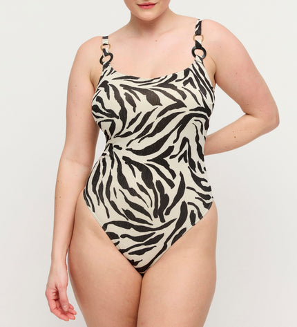 Prima Donna Swim unterlegter Badeanzug bügellos Dalice sauvage shine
