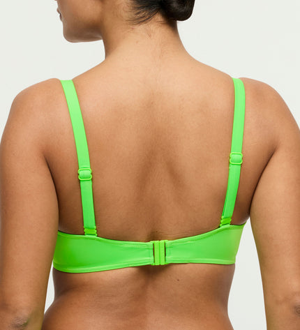 Prima Donna Swim unterlegter Bikini mit Bügel Herzform Pilon neon lime