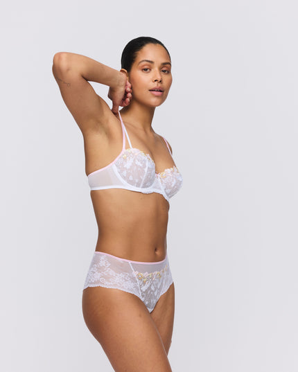 Soutien-gorge balconnet Marie Jo couture verticale Lizelot blanc