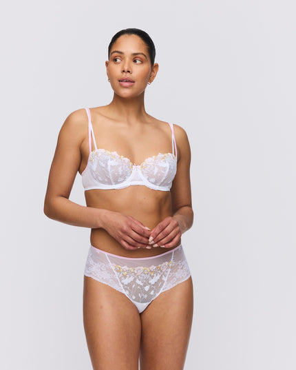 Soutien-gorge balconnet Marie Jo couture verticale Lizelot blanc