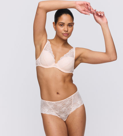 Marie Jo soutien-gorge coque décolleté profond Cyrile rose cristal