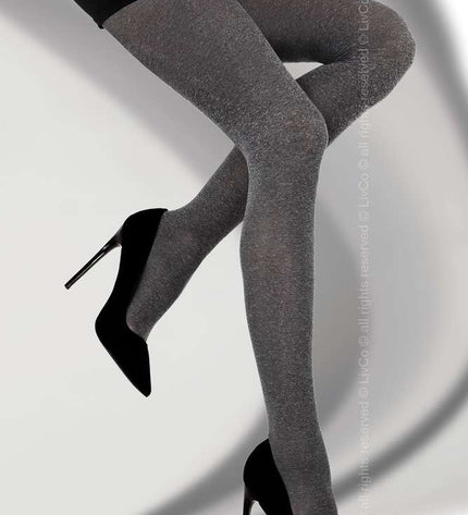 Strumpfhose Montea 60 den grau/schwarz