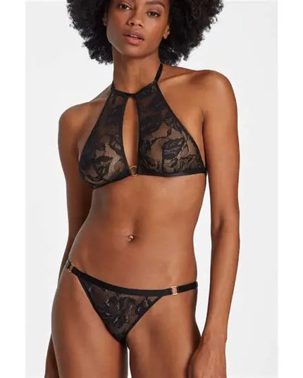 Aubade Boite à Désir Twist and Love Bralette und Slip schwarz