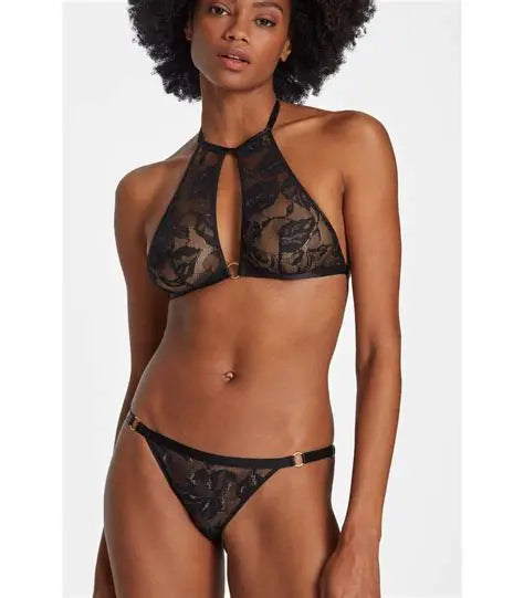 Aubade Boite à Désir Twist and Love Bralette und Slip schwarz