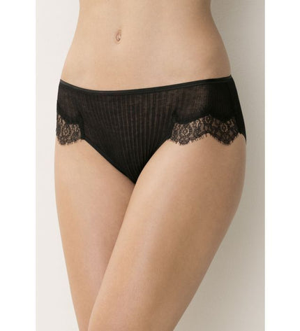 Zimmerli Richelieu Slip schwarz