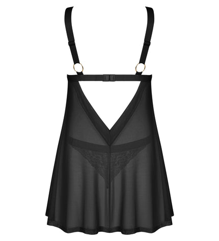 Obsessive Negligee & String Elianes Babydoll schwarz