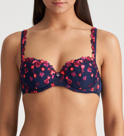 75 E / 85 C / Marie Jo Nathy Unterlegter BH Aussenträger waterblue