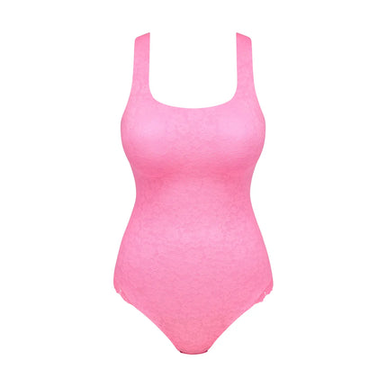 Marie Jo unterlegter Stringbody ohne Bügel mit Spitze Soft Studio cotton candy