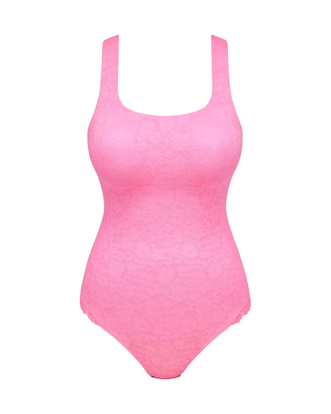 Marie Jo unterlegter Stringbody ohne Bügel mit Spitze Soft Studio cotton candy