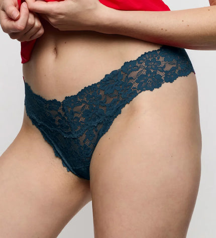 Marie Jo String mit Spitze Soft Studio velvet blue