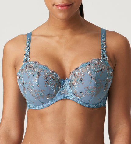 70 G / Prima Donna BH Aussenträger unterlegt mit Naht Alalia autumnblue