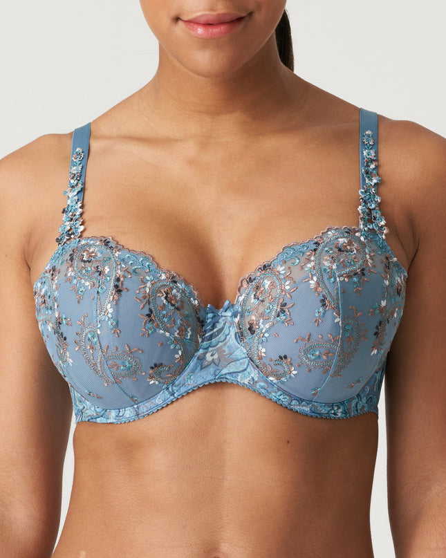 70 G / Prima Donna BH Aussenträger unterlegt mit Naht Alalia autumnblue