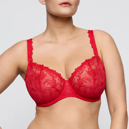 Prima Donna unterlegter BH Balconette Vertikale Naht ohne Polsterung Solisse true red