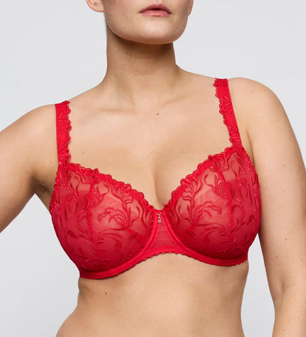 Prima Donna unterlegter BH Balconette Vertikale Naht ohne Polsterung Solisse true red