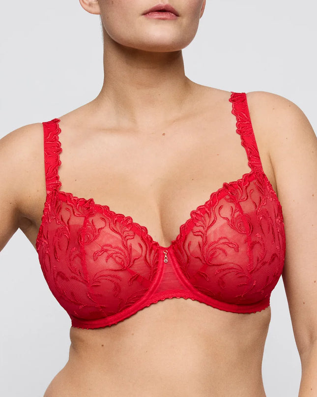 Prima Donna unterlegter BH Balconette Vertikale Naht ohne Polsterung Solisse true red