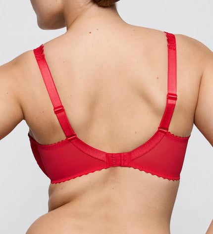 Prima Donna unterlegter BH Balconette Vertikale Naht ohne Polsterung Solisse true red