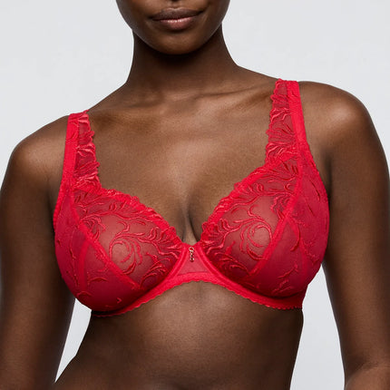 Prima Donna Tiefdekolletierter Bügel BH ohne Polsterung Solisse true red