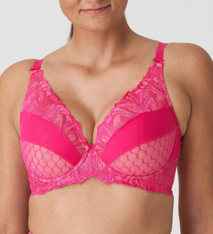 85 D / Prima Donna halb unterlegter Triangel BH Disah electricpink