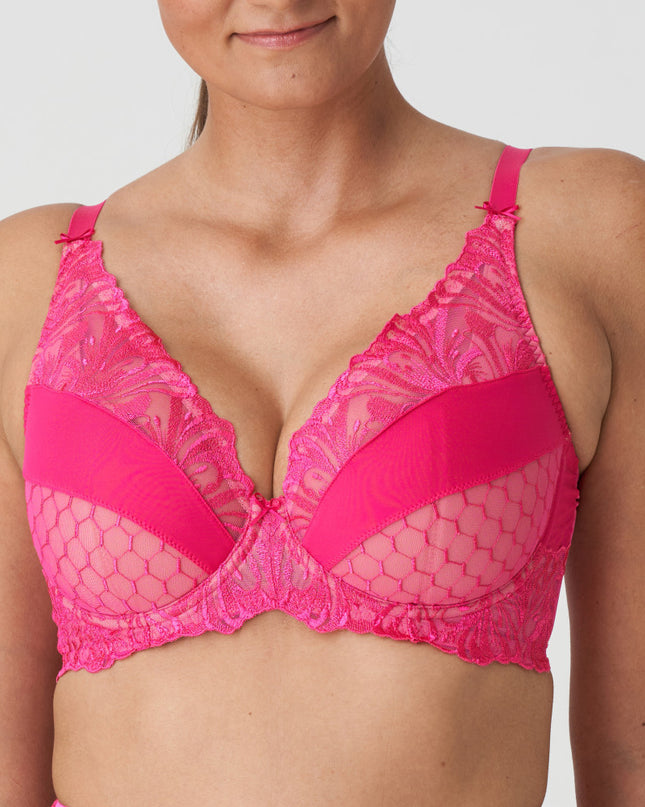 85 D / Prima Donna halb unterlegter Triangel BH Disah electricpink