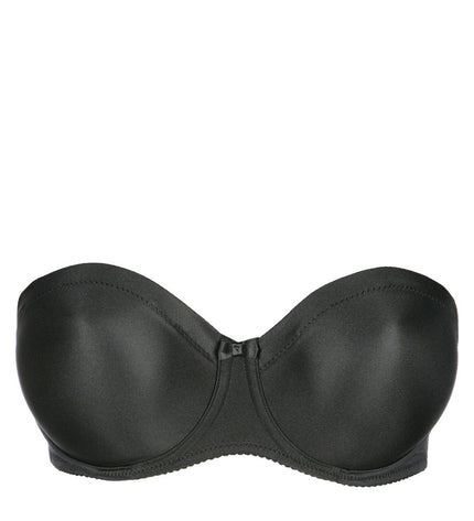 Prima Donna trägerloser BH Satin schwarz