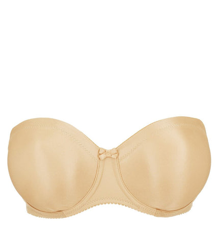 Prima Donna trägerloser BH bis Cup F Satin cognac