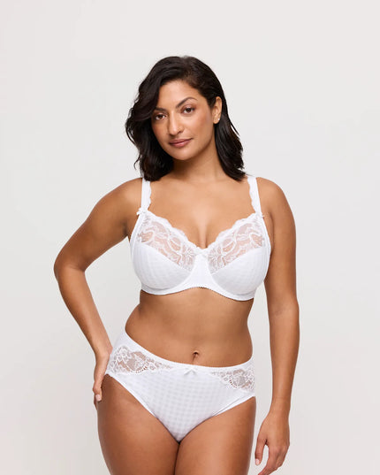 Slip a vita alta Prima Donna Madison bianco