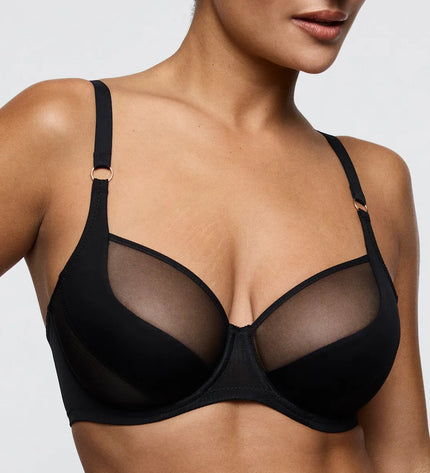 Prima Donna Twist Balconette BH Tulpenschnitt ohne Polsterung Sheary schwarz