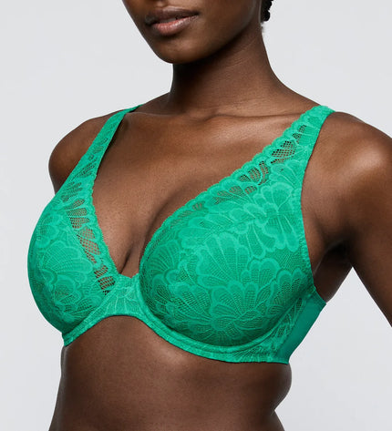 Prima Donna Twist halb Unterlegter BH Tiefdekolletiert Mocuto vivid green