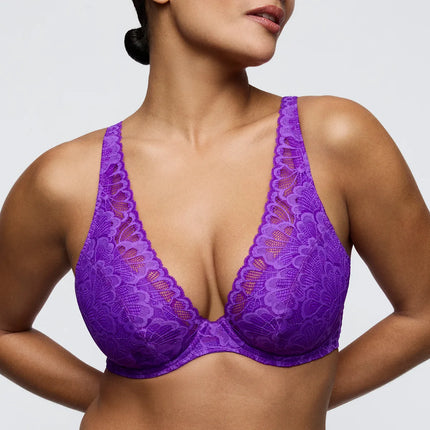 Prima Donna Twist halb Unterlegter BH Tiefdekolletiert Mocuto italian acai