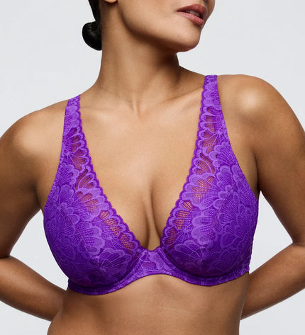 Prima Donna Twist halb Unterlegter BH Tiefdekolletiert Mocuto italian acai