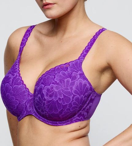 Prima Donna Twist unterlegter BH mit Bügel Herzform Mocuto italian acai