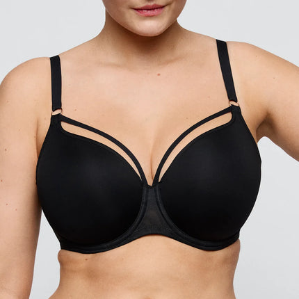 Prima Donna Twist unterlegter BH Herzform Sheary schwarz