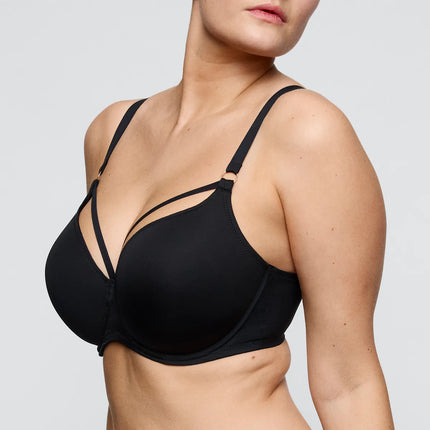 Prima Donna Twist unterlegter BH Herzform Sheary schwarz