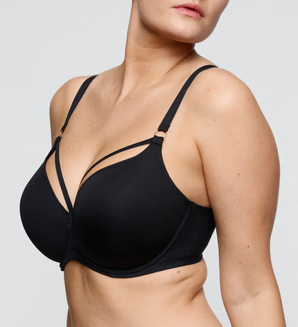 Prima Donna Twist unterlegter BH Herzform Sheary schwarz
