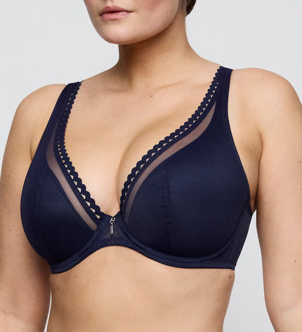 Prima Donna Twist halb unterlegter BH Tiefdekoll. Wowgirl evening blue